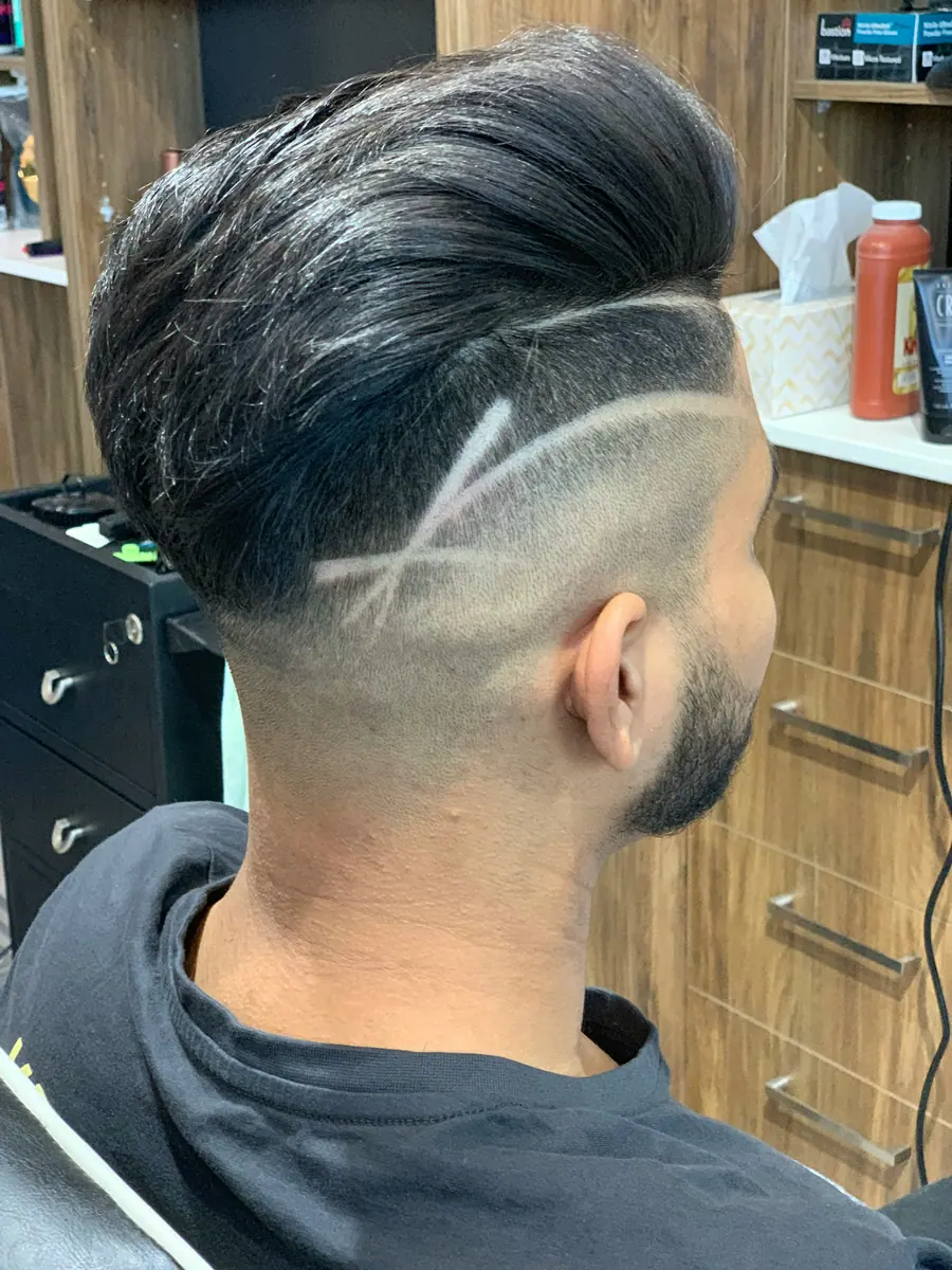 Finished cut, side profile