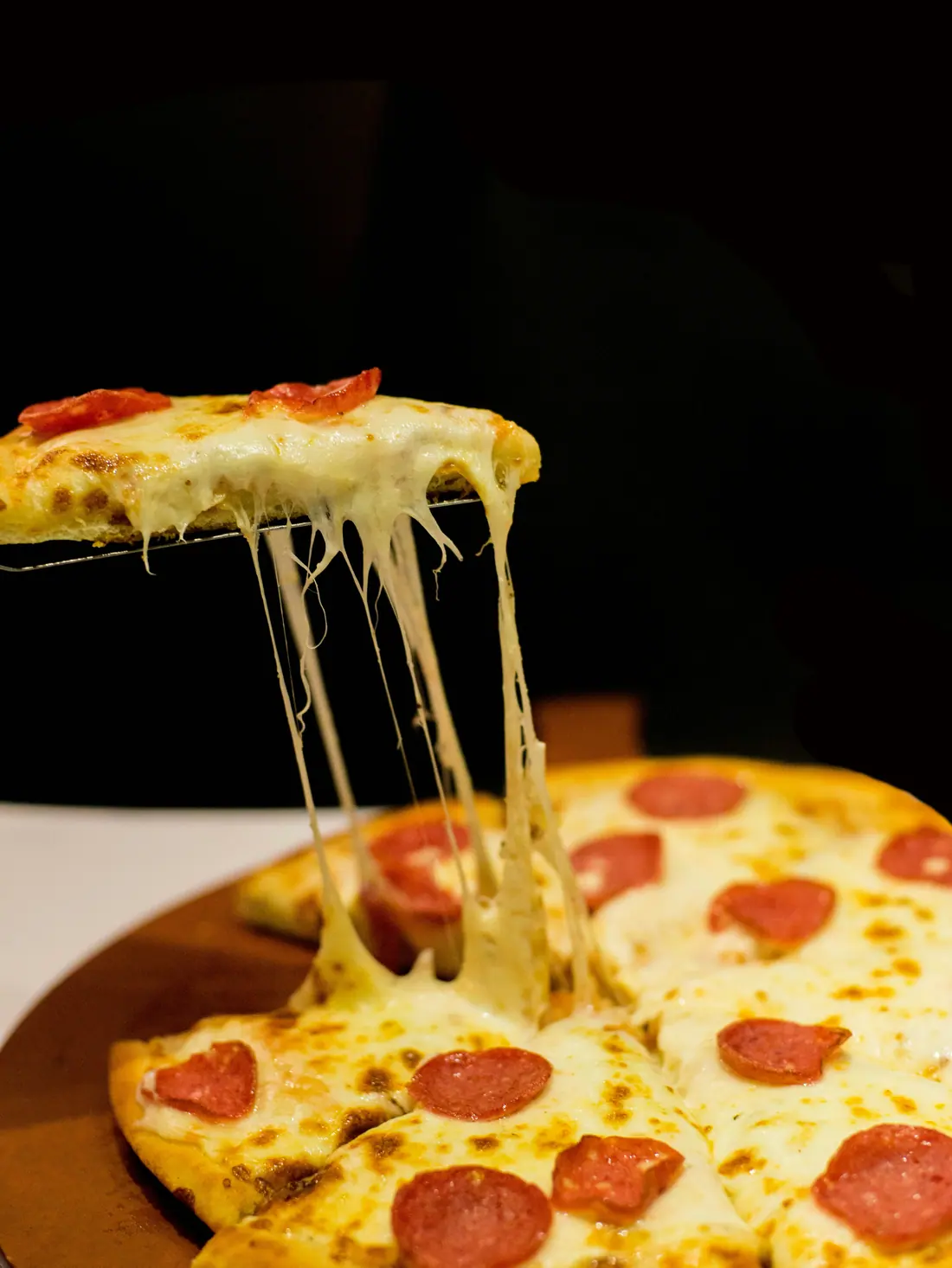 A slice lifting from the pie